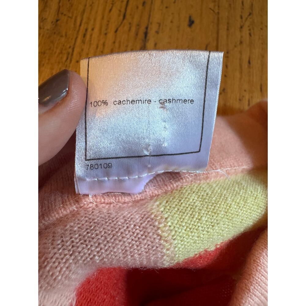 Chanel Cashmere‎ *RUNWAY* Sweater Plane Embellishment Cruise 2008 FR 40 US 8 - Picture 4 of 6